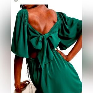 Abercrombie & Fitch Deep Green Mini Dress